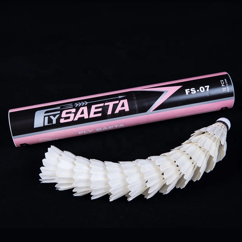 Заводская поставка Волан для бадминтона 12 шт. LOKI белый OEM индивидуальный мяч морская головка перо логотип упаковка утка пробка шт. цвет JIA