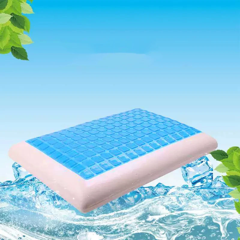 Soft Breathable Fabric 60x40x13cm  OEKO Summer Slow Rebound Cervical Neck Sleep Cooling Gel Memory Foam Pillow