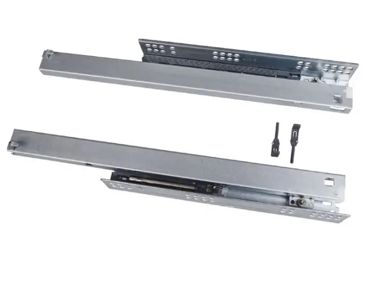 Furniture Zinc Planted Soft Closing Drawer Slide Kitchen Concealed Undermount Full Extension Drawer Slide