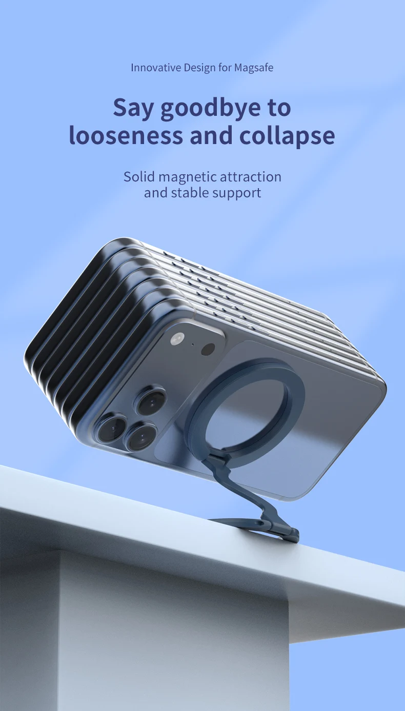 Strong Magnet Phone Stand Height Adjustable Flexible Bendable Waterproof Rust Resistant for Desk Office Use