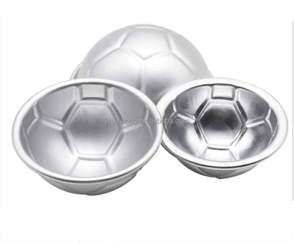 Source Half Football Shape Cake Pastry Pan Aluminum Soccer Ball Round Baking  Tray DIY Bakery Tool Cake Mold on m.