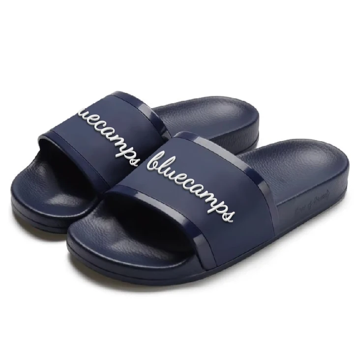 High Quality Custom 3d Soft Rubber Sides Men Customize LOGO Red Sliders slippers Kids Football slippers Branded