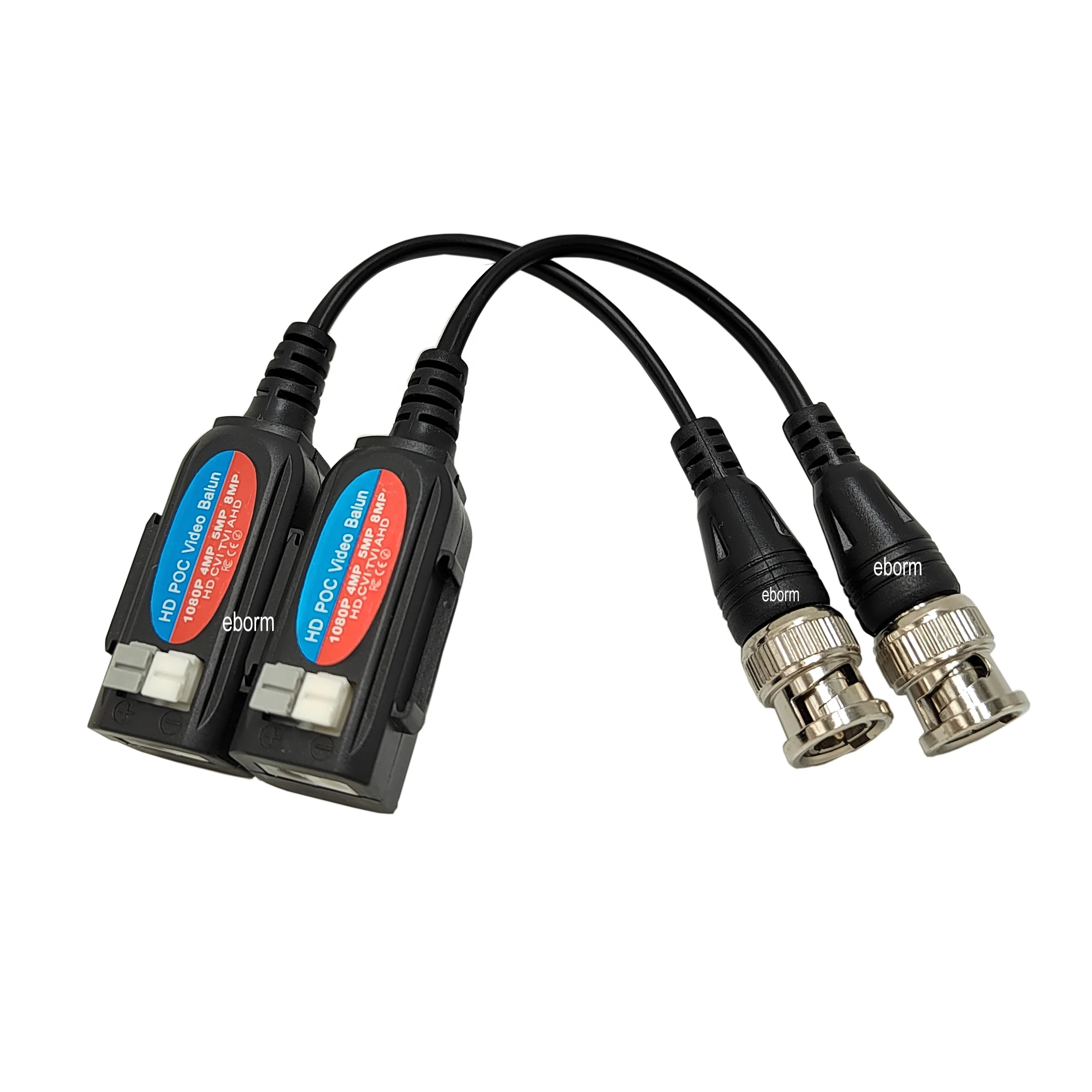 HD Video Balun Reliable 5MP and 8MP CVI/TVI/AHD Connectors