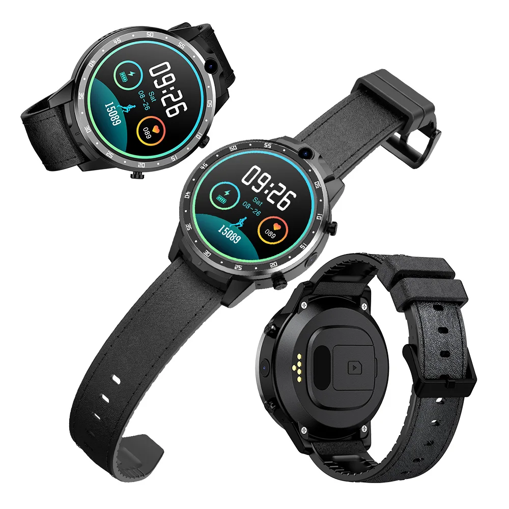 Dual Camera Design AI Face Recognition Unlock X600E 830 MAh Magnetic Charging 4g Lte Android Wear Smart Watch Phone
