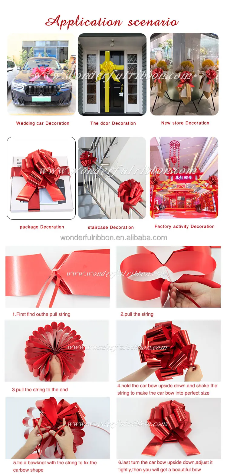 Wholesale Wonderful Large Ribbon Bow 12 16 18 24 30 Inches Giant Indoor