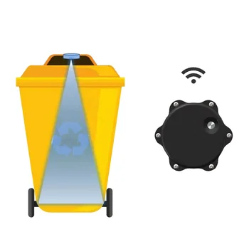 Best Quality Iot Manufacturers Smart Ultrasonic Garbage Bin Waste Trash Can Fill Level Sensor Waste Management