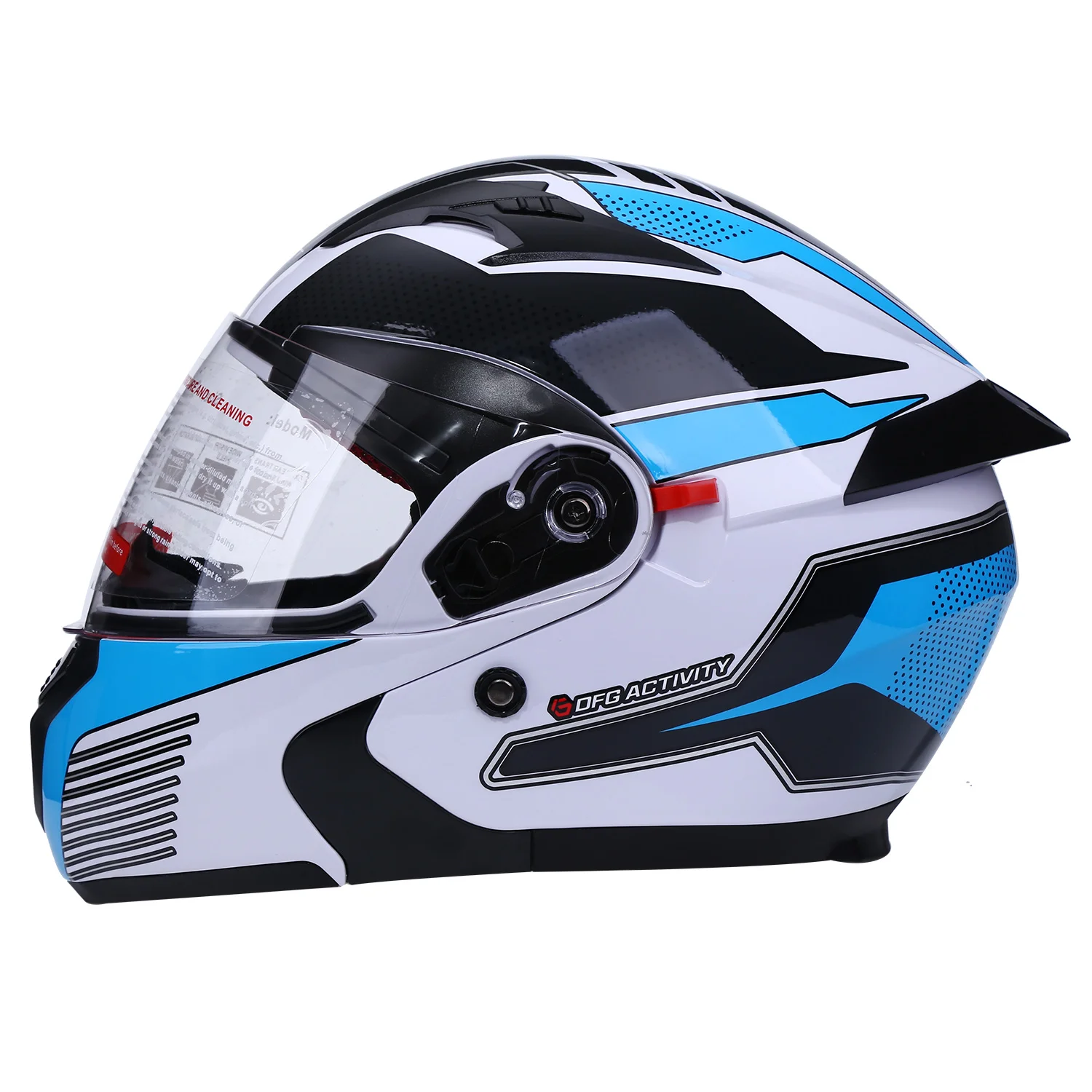 Spyder Modular Helmet Full Face ABS Red Double Visor