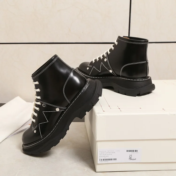 Women Oxford Shoes Black Oxford High Tops Platform Women Casual Shoes Lace Up Fashion Sneakers