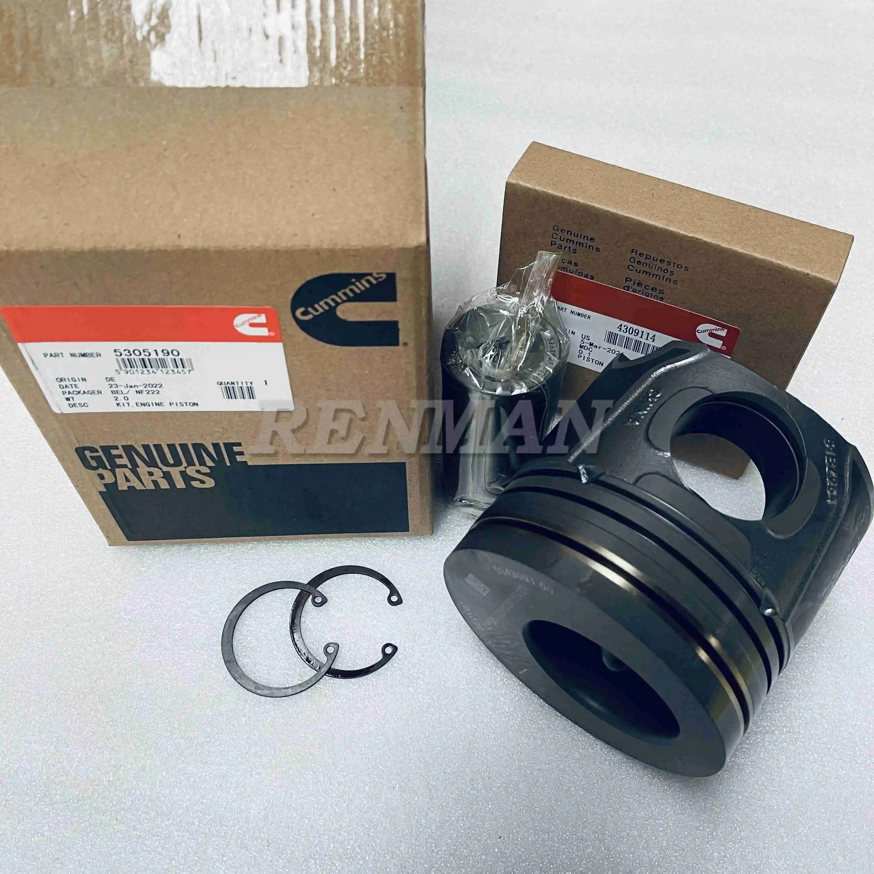 Cummins 6LTAA9.3 engine Piston Kit 5305190 5343091| Alibaba.com