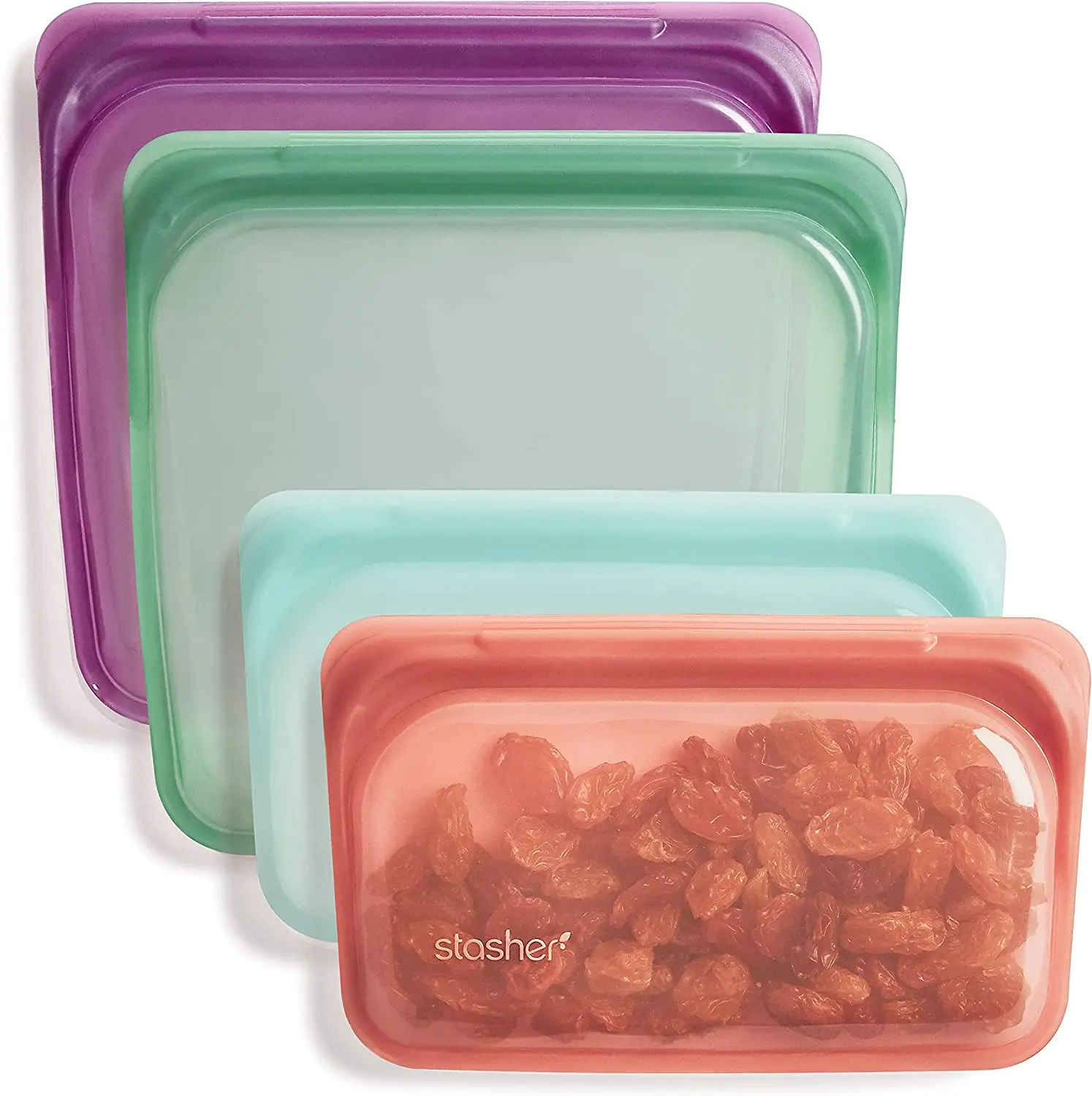 Экологичный герметичный плоский складной силиконовый многоразовый пакет для хранения в посудомоечной машине прозрачные герметичные пакеты