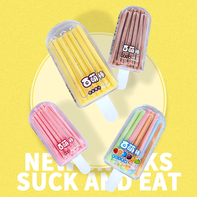 Ice Cream Sugar Candy Stick Fruit Flavor CC Stick Candy