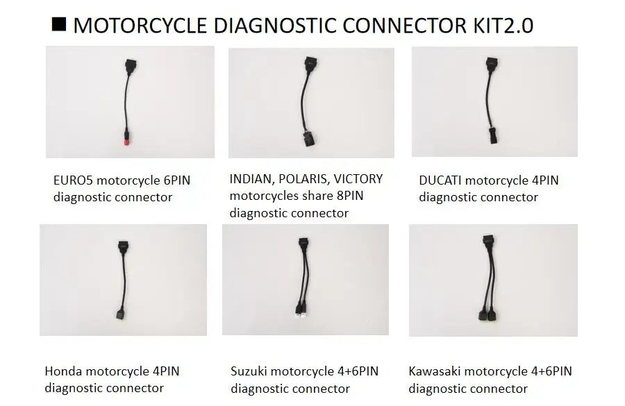 Motorrad Diagnoseadapter Set Für Ducati Indian Harley Honda_voghion.com