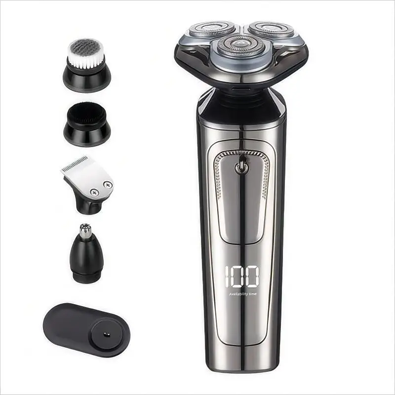 Hot Selling Triple Blade Car USB Rechargeable Electric Shaver Low Noise Waterproof for Men for Household RV Hotel Grooming details