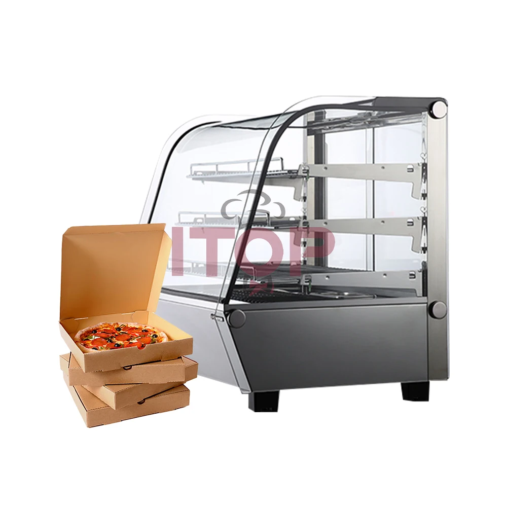 電気式ガラス保温ショーケース フードウォーマー ディスプレイ