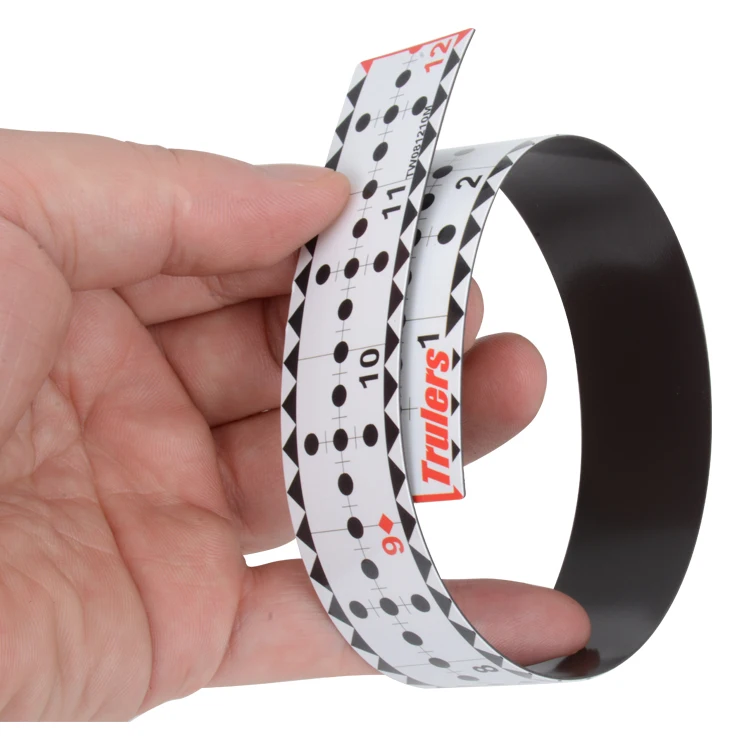 Magnetic Ruler Flexible Ruler Magnetic Ruler Tape Magnetic Measuring Tape, Suitable for Lathes, Workshops, Table Saws, Mills