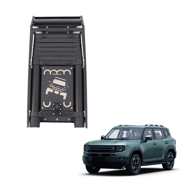 Maremlyn enkel teleskopisk sidosteg i aluminiumlegering för Jetour T2 – bilutrustning för utomhusbruk för skydd och dekorativa reservdelar