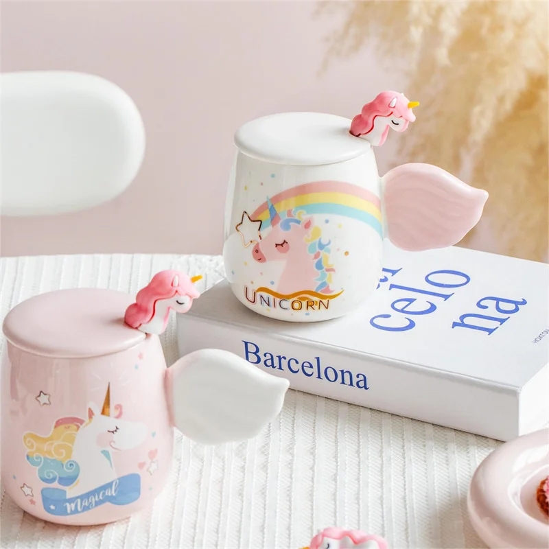 Tazza in porcellana con illustrazione Unicorno