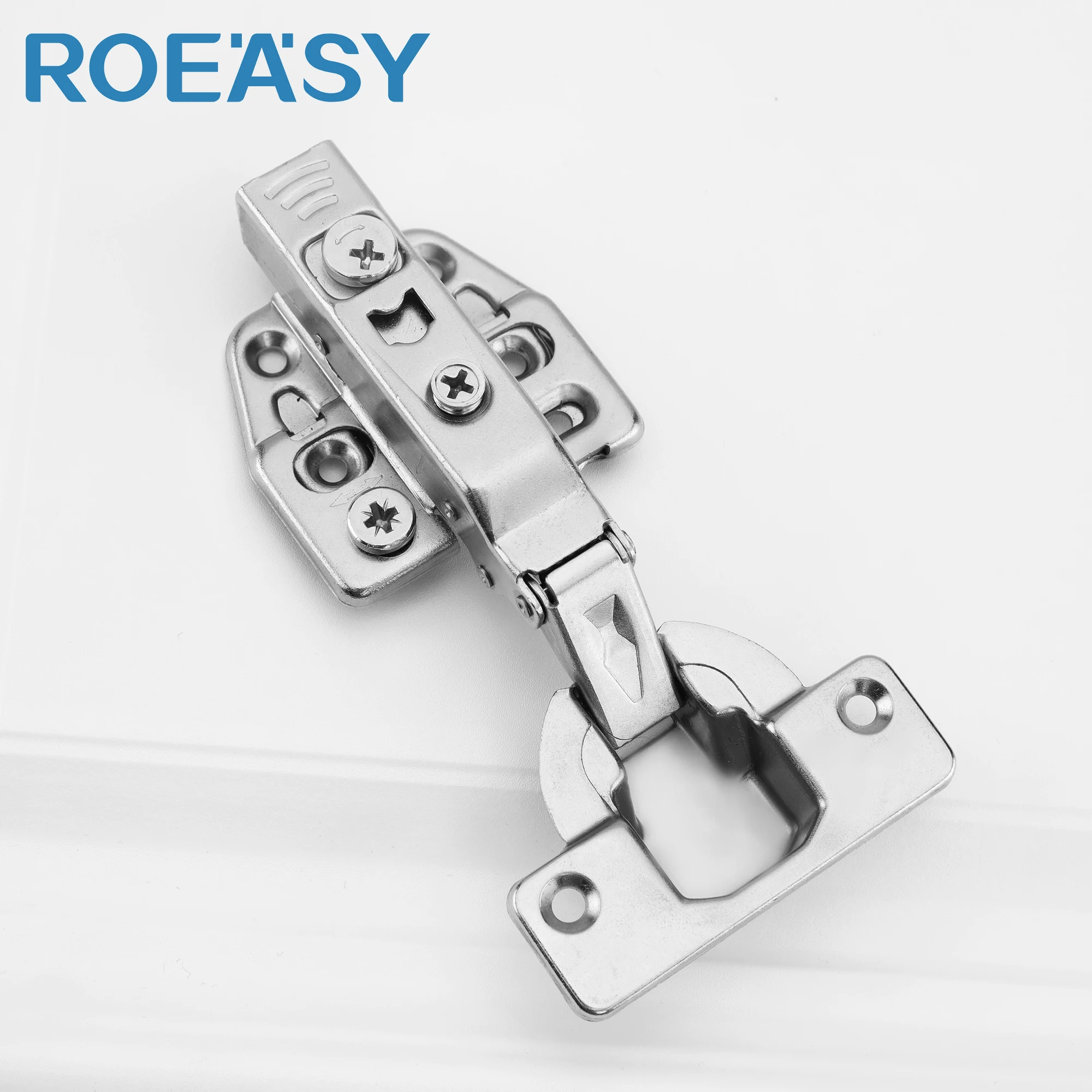 Clip-on 5 Holes Plate 40mm Cup Soft Close Hydraulic Cabinet Hinge for Kitchen