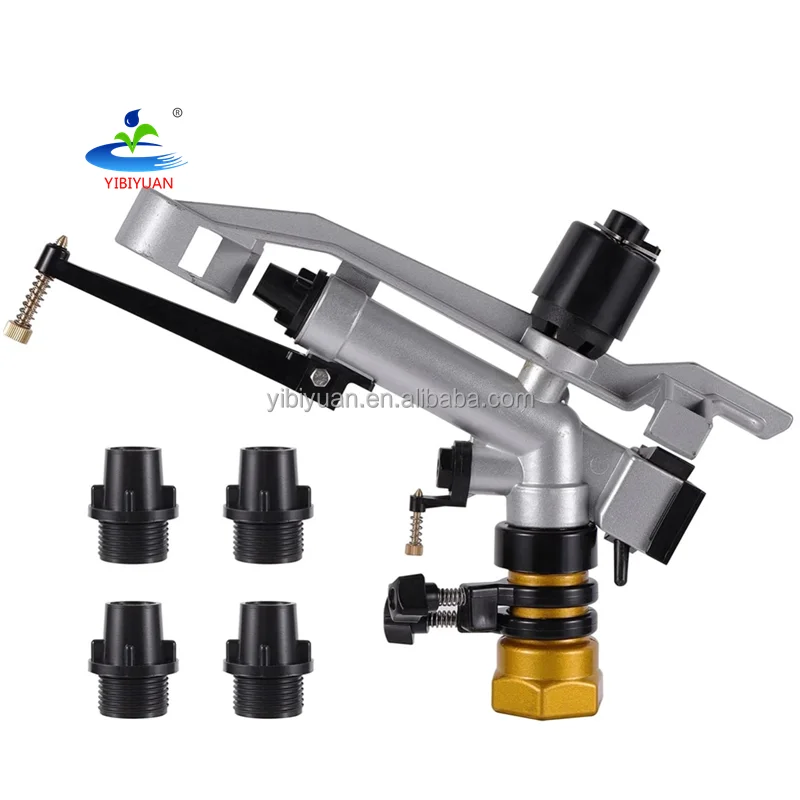 High Pressure Portable Water Sprinkler Big Rain Gun Sprinkler 1.5″ 2″ 2.5″ Agriculture Rain Gun Sprinkler Irrigation