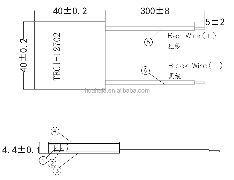 TEC1-12702 12 В Термоэлектрический охладитель система охлаждения кондиционера комплект холодильных элементов элемент радиатора модуль Пельтье