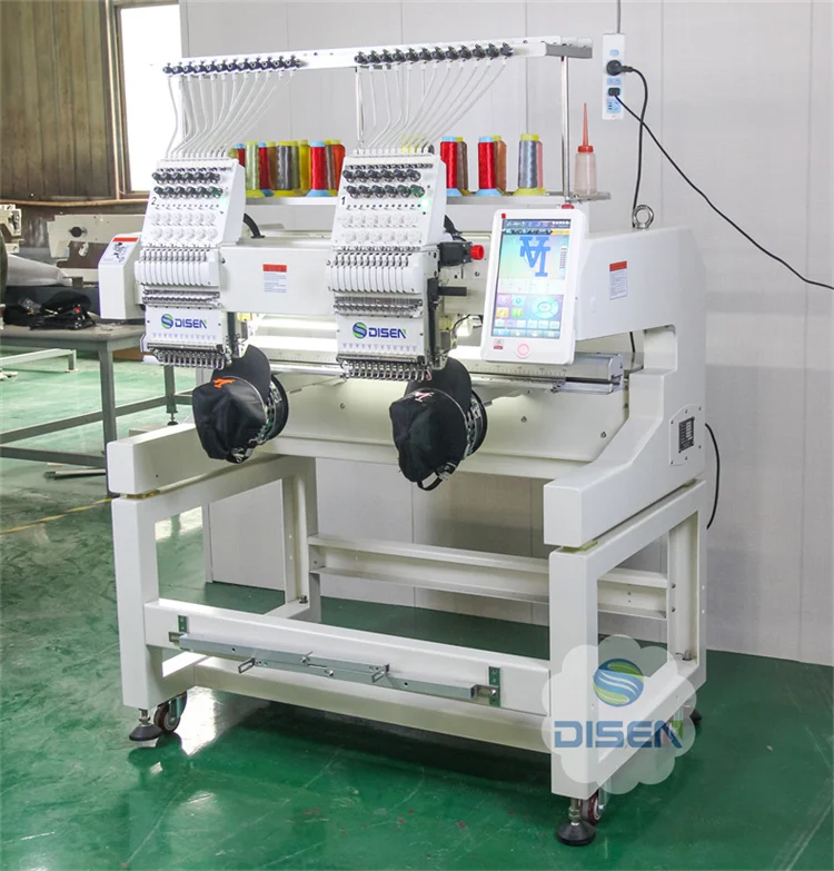 Dahao Computer Disen Automatic Two Head 12 Needle High Speed Socks Embroidery Machine Leather Jack Embroidery Machine 1/2 Header