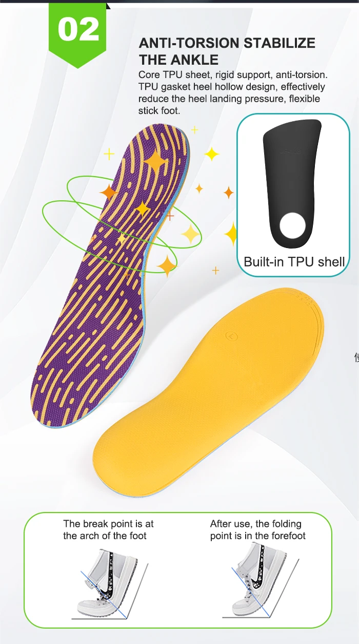 product joghn eva factory arch support orthopedic support insoles for high arches palmilhas corretivas foot corrector insole orthotic-8