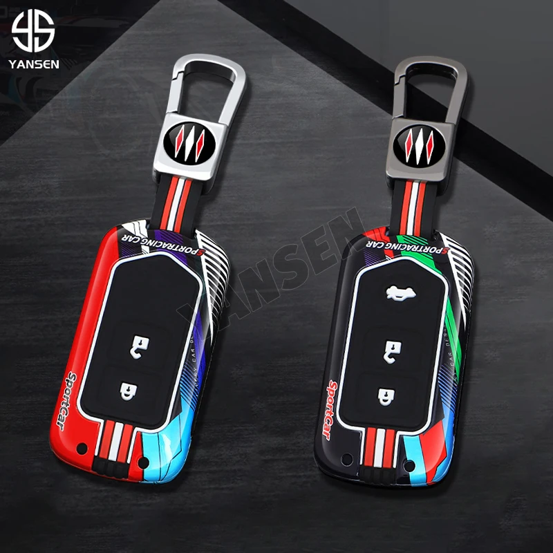 Car Key Cover Smart Remote Fobs Case for Toyota Land Cruiser Prado 150 Sienta Porte Raum Alphard Isis Noah Auto Accessories