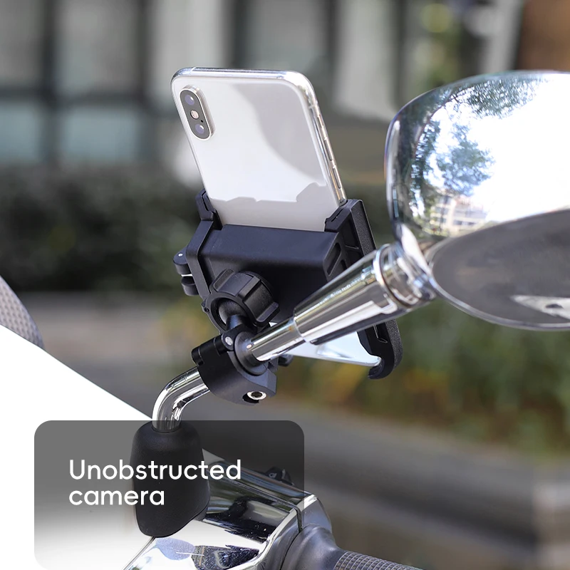 SMNU F1 ekologiškas smūgio slopintuvas ir saugos užraktas, suderinamas su 4,7–6,7 colio telefonais, lankstus motociklo telefono laikiklis