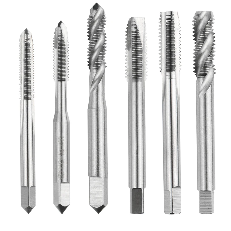 High Efficiency HSS Machine Spiral Flute Taps Custom M2-M30 for Stainless Steel & Iron Processing Direct From Source Factory supplier