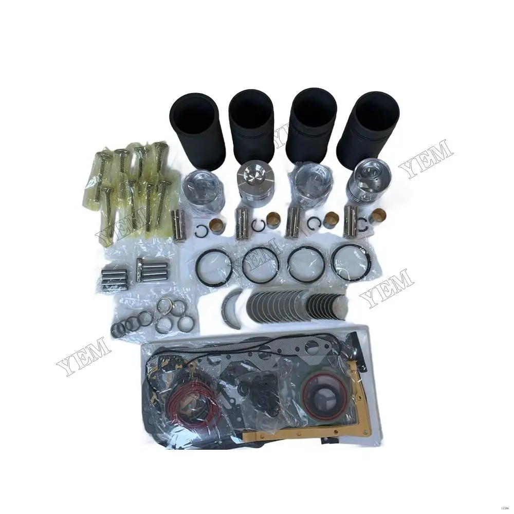4D105 Repair Kit With Piston Rings Liner Bearing Valves Cylinder Gaskets Set for Komatsu