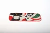 22cm Rectangle Plate with Red Rim & Decal
