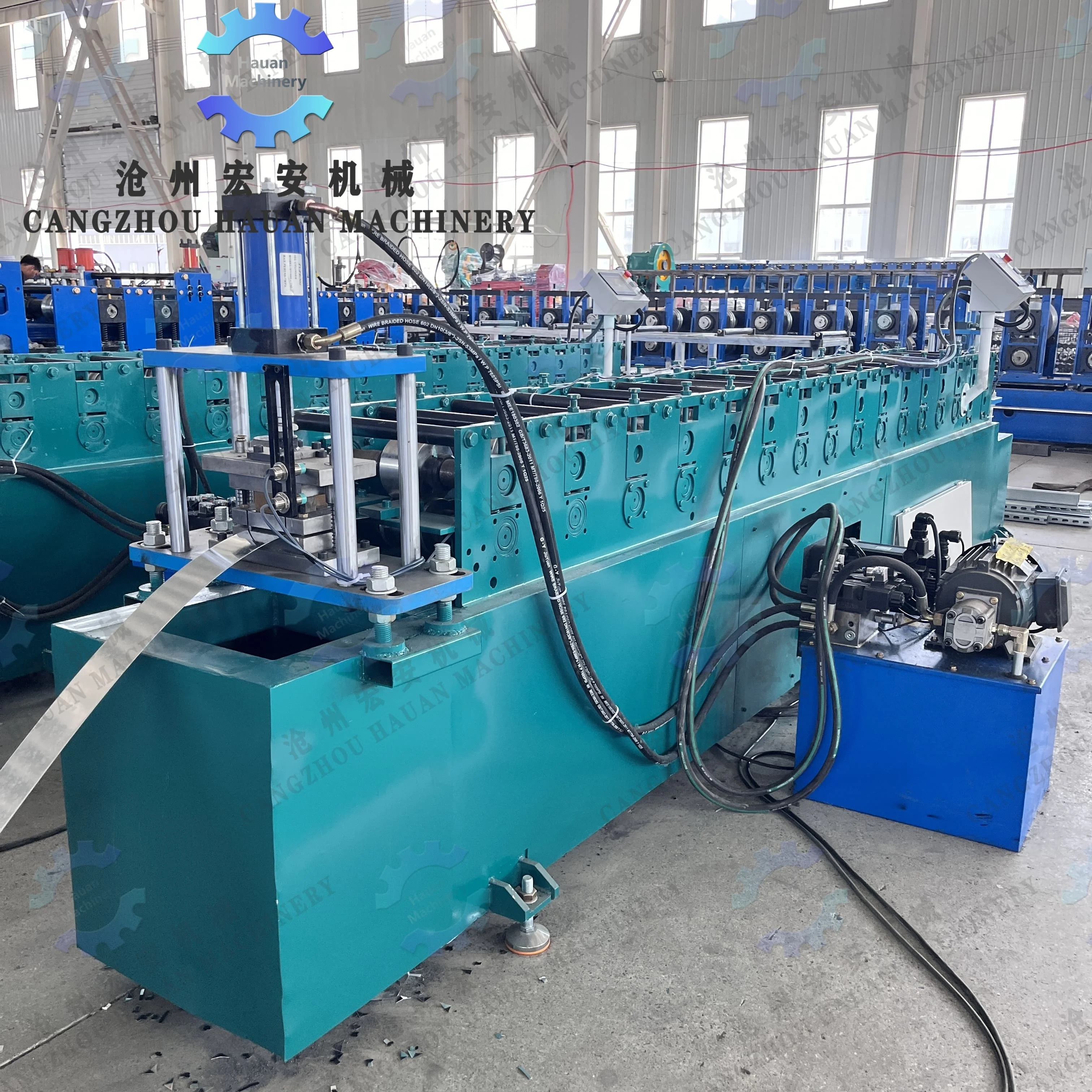 Supporting Rack In Machine Hauan Automatic Heavy-Duty Rack Slant Support Forming Machine with PLC ...