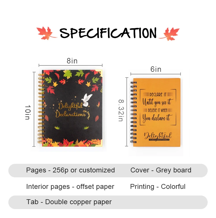 2025 Cuadernos Custom Printing Notebook Self Care Journal YO Binding Daily Weekly Planner Set with Thanks You Cards details