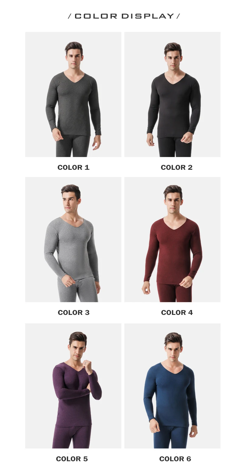 Wholesale Winter Long Johns Thermal Underwear Polyester Spandex Slim Fit Warm Men Thermal 0022