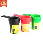 JL-271S Free Sample Metal With PU Smoking Accessories Mixed Color Ashtray for Cigarette