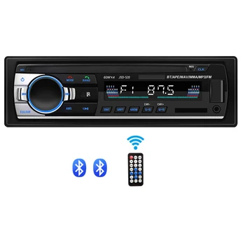 Car Mp3 Player 1Din Car Stereo Autoradio Car Radio 12v In dash Fm Aux In Receiver Sd Usb With Bt Mp3 Jsd-520