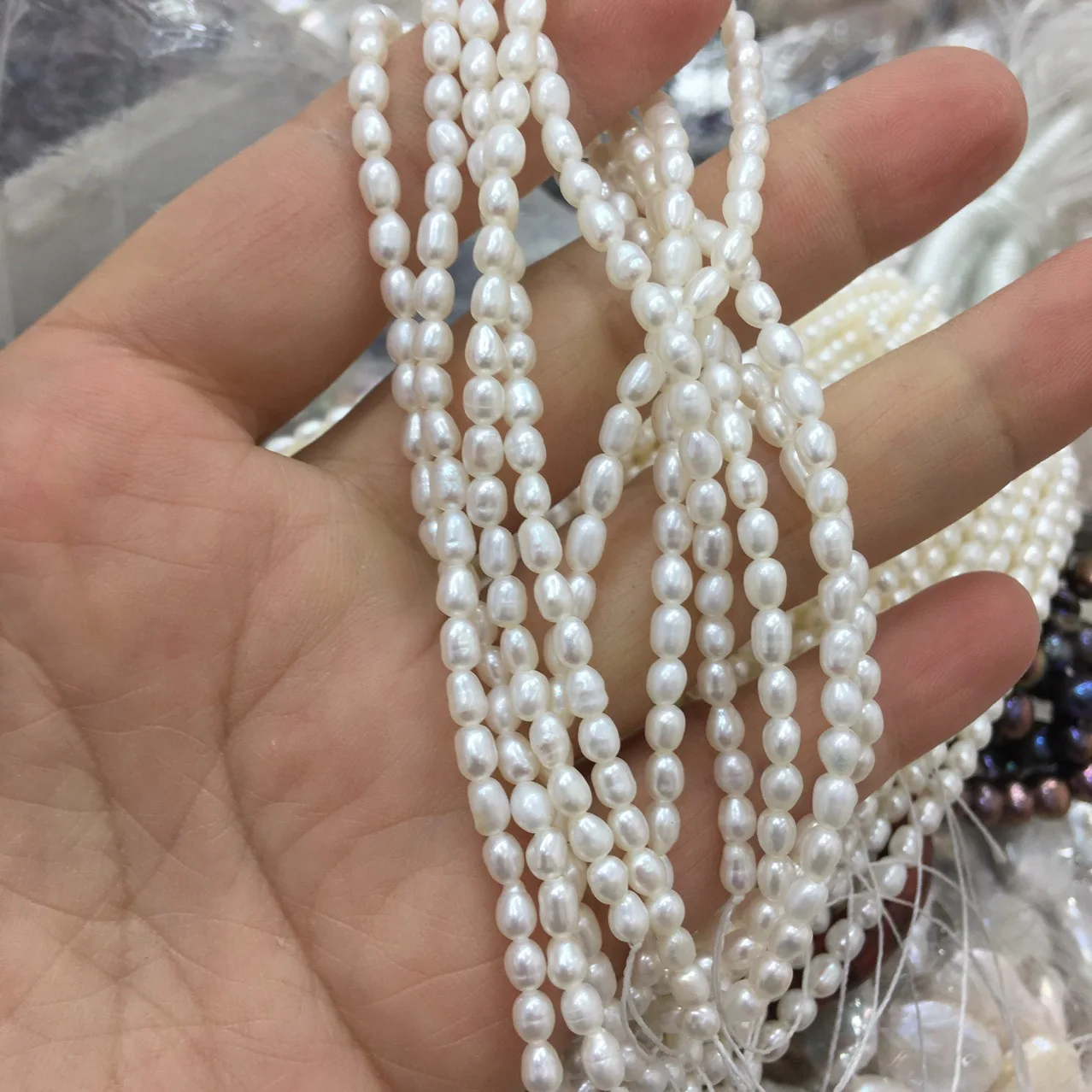 Orecchini Pendenti A Moneta In Perla D'acqua Dolce Naturale 11-12mm – Bianche - Foto 3