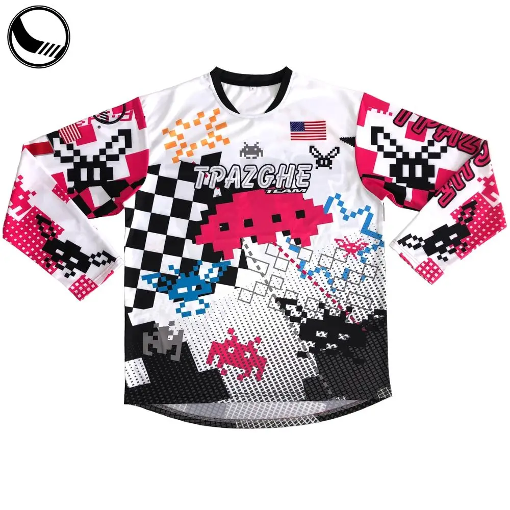 Wholesale Men Sublimation Long Sleeve Motocross Jersey
