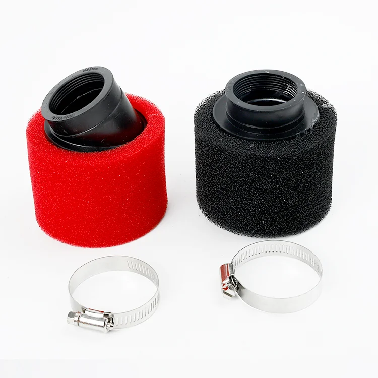 Мотоциклетные прямые изгиб локтевого шеи губка очиститель карбюратора воздушный фильтр для Мопед Скутер ATV Байк
