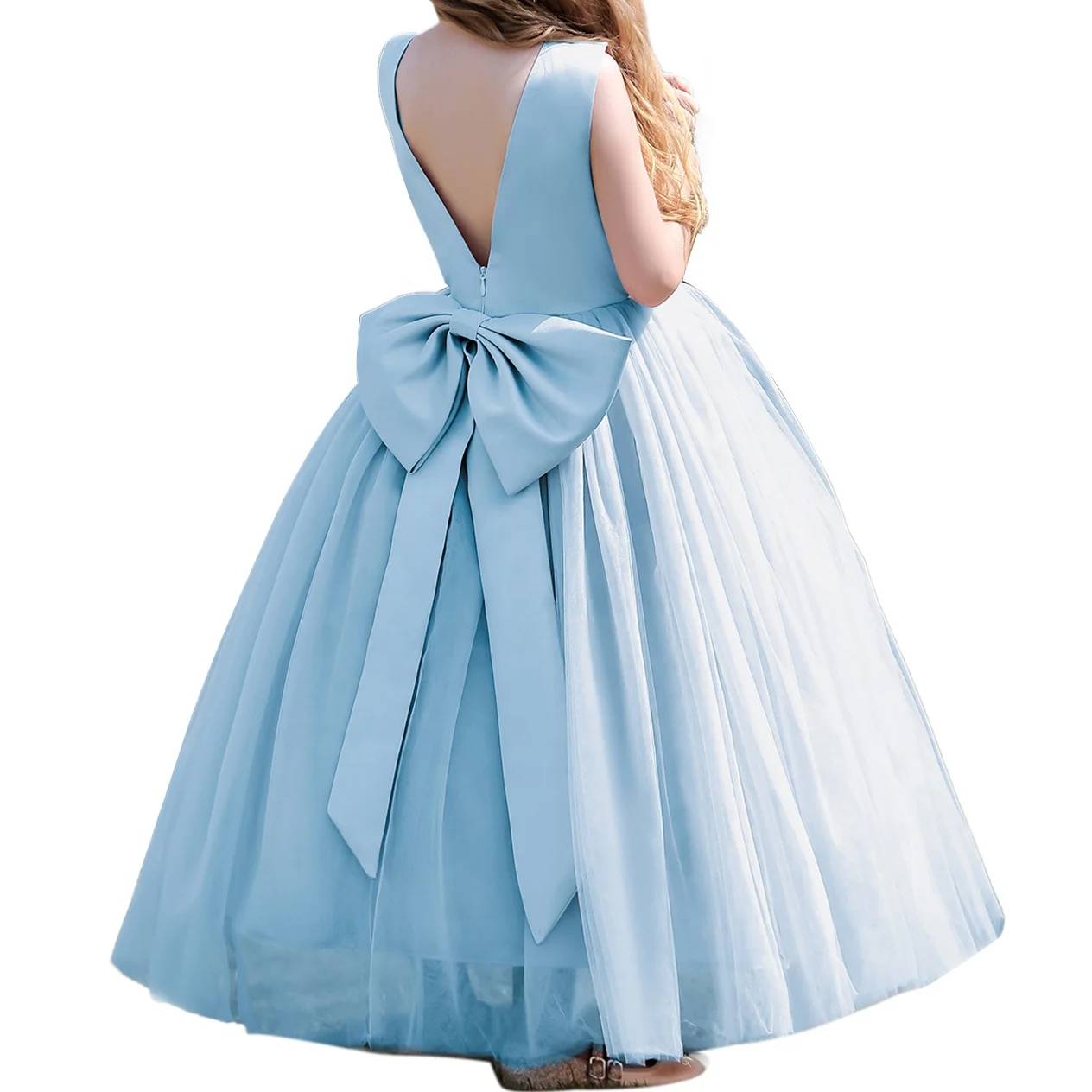 pretty princess dresses Ruffles Ombr Ball Gown Dress Celestial 3103 Pre-order 9-10 years / White 12 years *Would you like a custom Beautiful Bow Princess Dress |