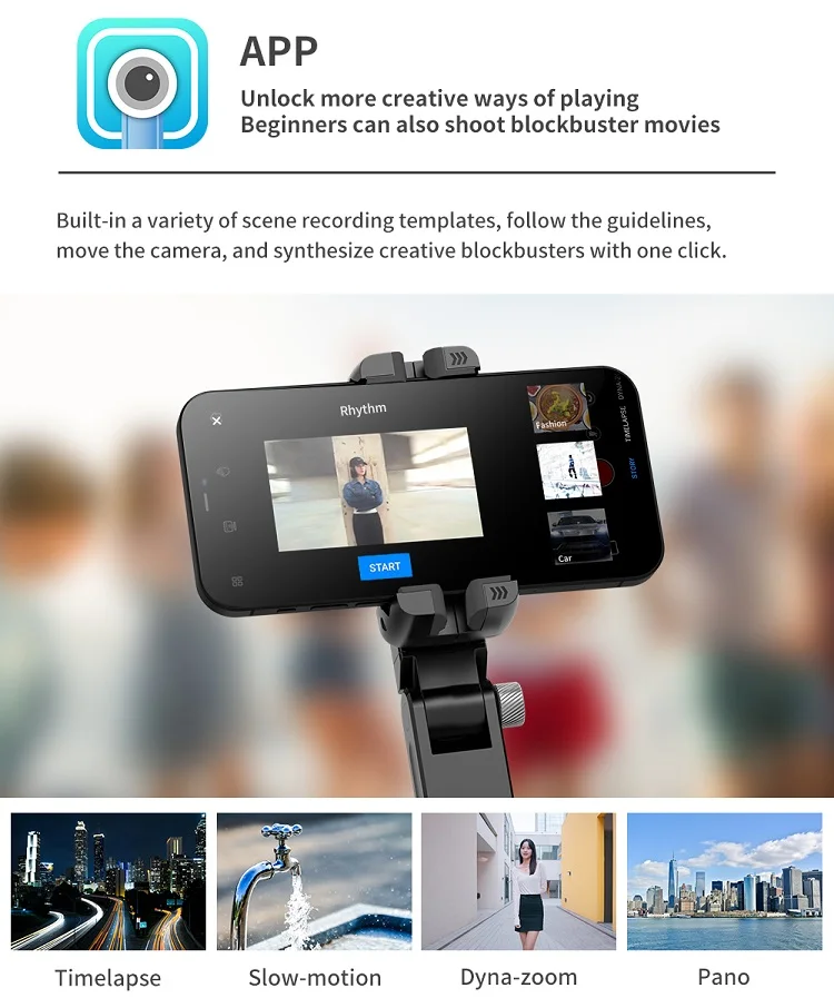 Amazlife 2023 New Smart Shooting Q18 Monopod Selfie Stick Tripod With