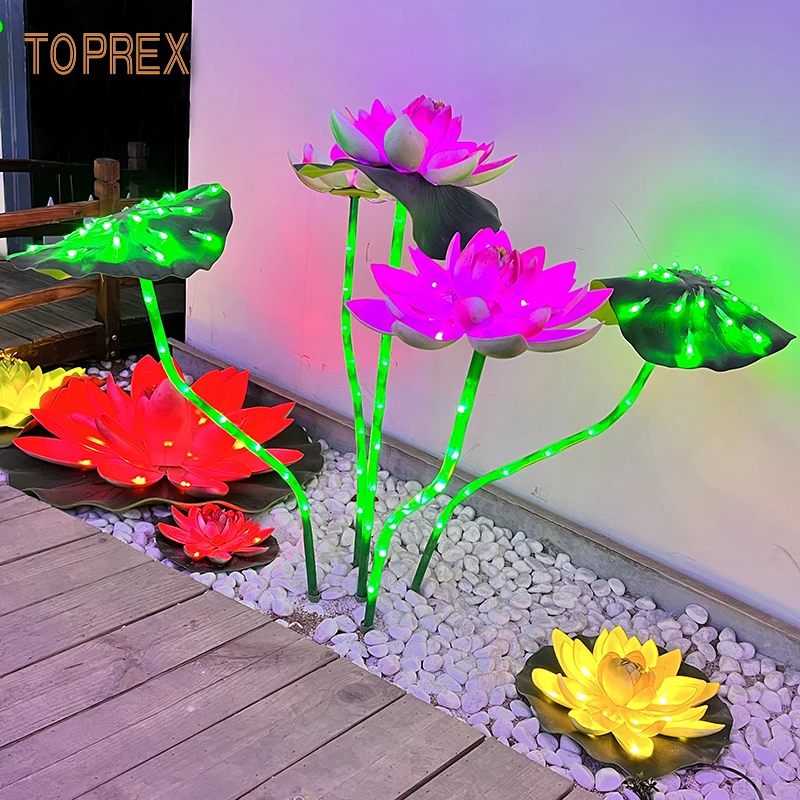 Toptrex LED Lotus Flower Lights - Perfect for Christmas Decor