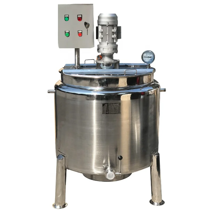 Jacket Mixing tank Palm Oil Mixing tank 500L Volume Stainless Steel Heating Liquid Soap Making Machine
