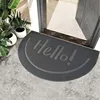 Gray HELLO semicircle