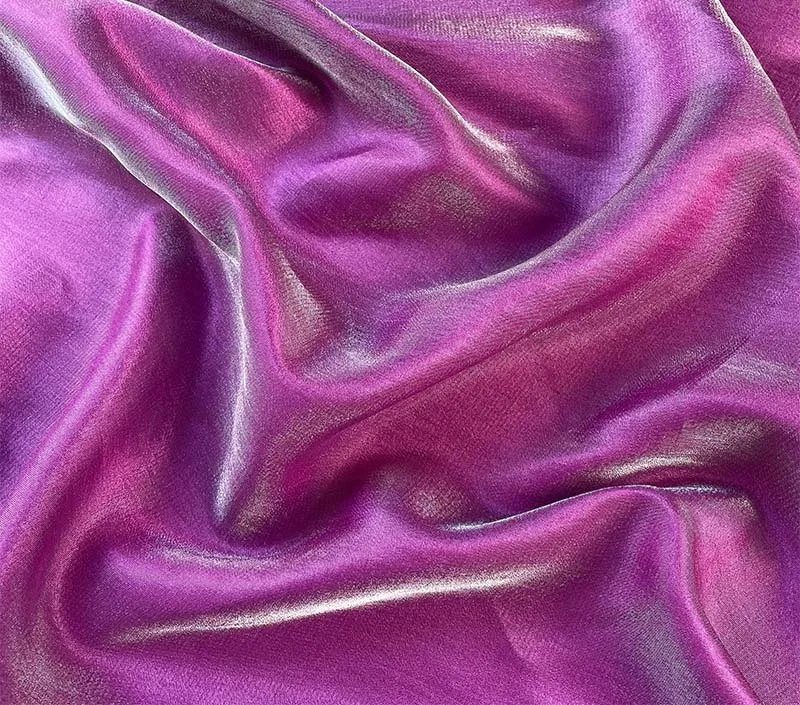 Frost Like Glass with Multiple Colors Bright Silk Luster Micro Pleated Silk Linen Satin Linen Fabric Cotton Linen Fabric