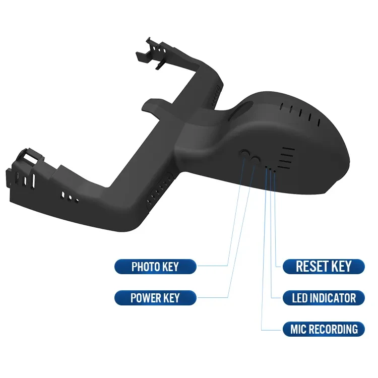 4K HD Hidden G-sensor Dash Camera with 170 Angle Waterproof GPS Night ...