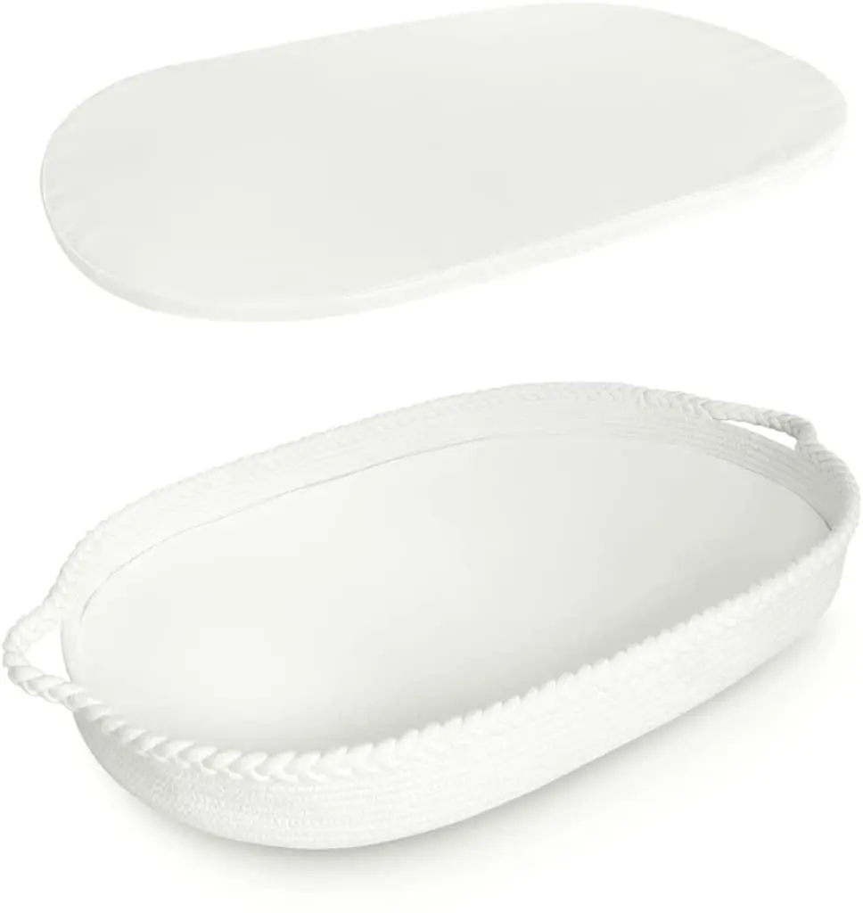 Оптовая продажа корзина для детских пеленок из 100% хлопка с поролоновой прокладкой высокой