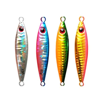 CHEERY Iron Plate Bait Artificial Hard Bait Metal Lure for Mackerel Grouper Cod Hairtail-Sea & Boat Fishing 60g/80g/100g – Metal Jig – view 3