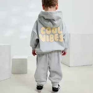 Wholesale Children Clothing Boys and Girls Custom Kids Oversized Hoodie and Sweatpants Kids Tracksuit Boys Clothing Sets