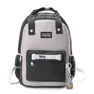 Waterproof Korean-Style Harajuku Fashion Student Backpack Middle High School Campus Class Work Clothing Laptop Backpack Canvas